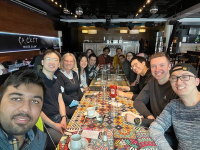 Farewell party for Guan, March 2022